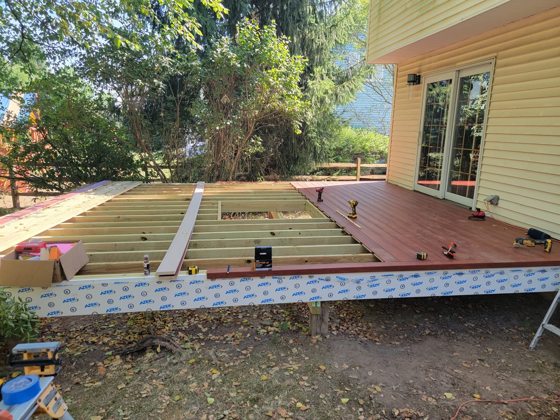 House addition construction in Telford
